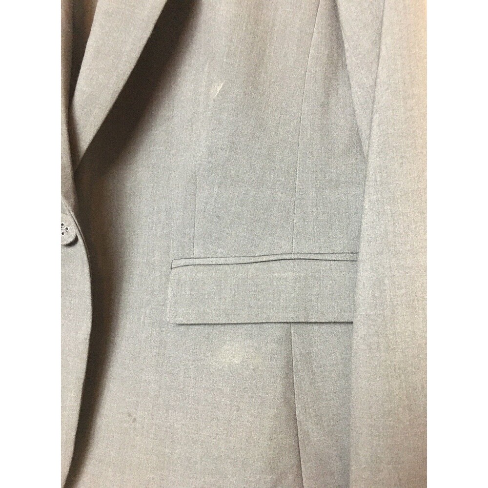 Nine West Blazer Business Jacket Women’s Gray Size 12  Button Closure - Picture 11 of 12